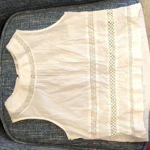 Zara Sheer Woven Sleeveless Top